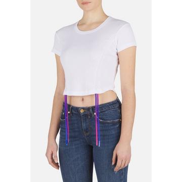 Cropped T-Shirt W/ Coulisse