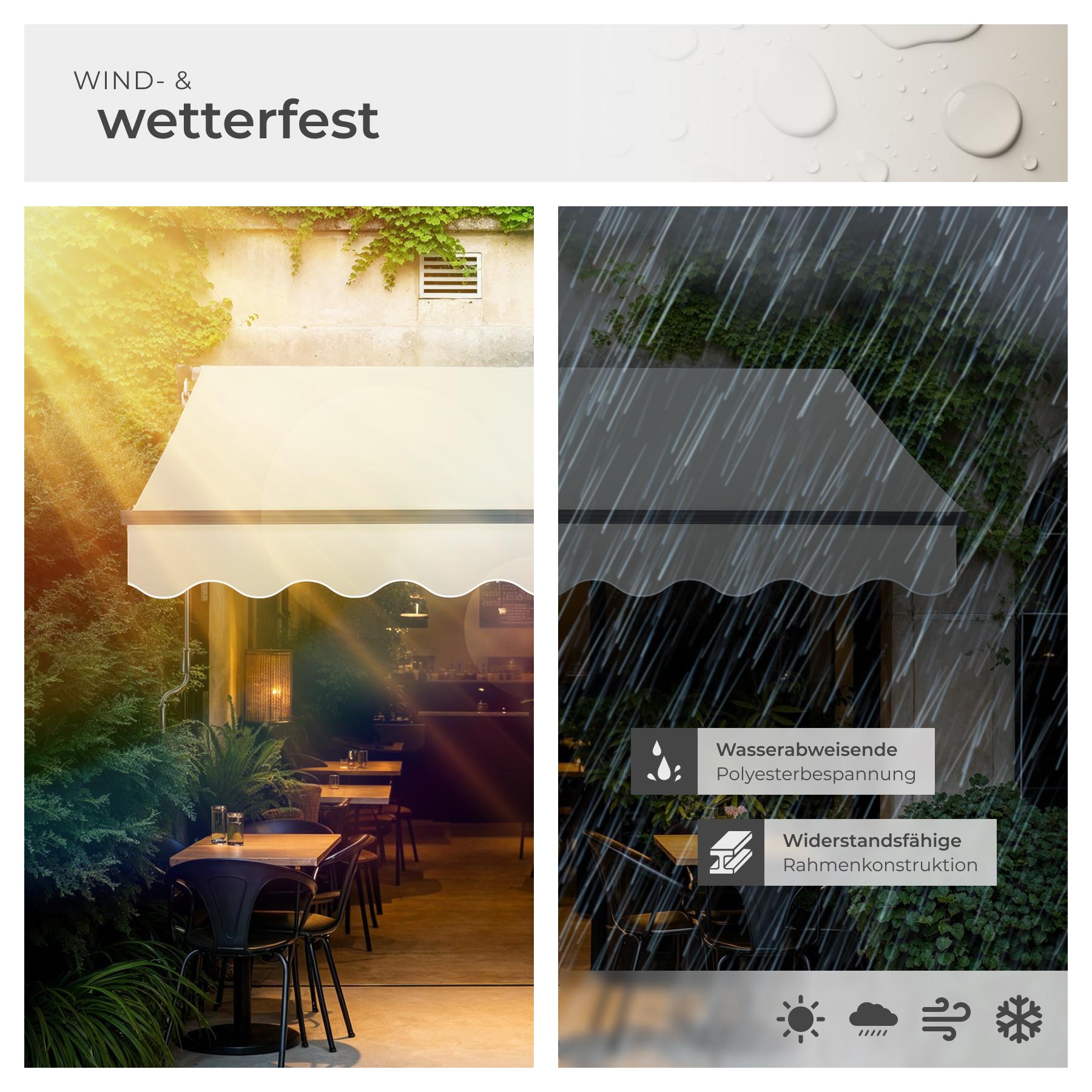 Tectake Tenda parasole a bracci snodati Ornella Varie misure  