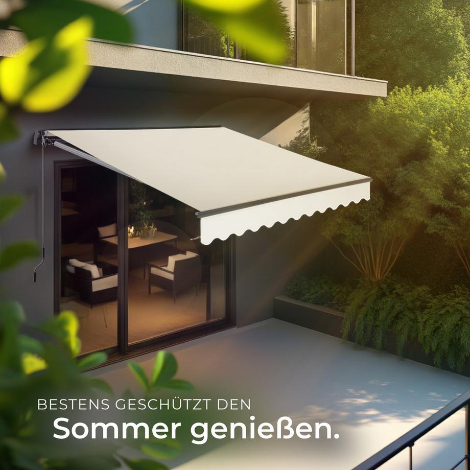 Tectake Tenda parasole a bracci snodati Ornella Varie misure  