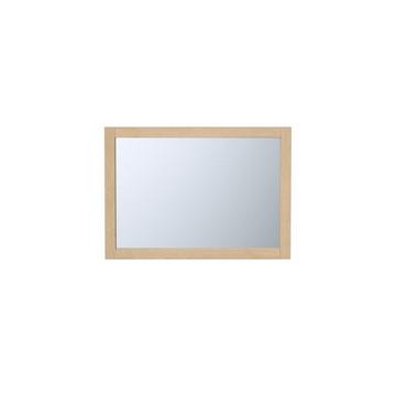 Miroir rectangulaire avec contour placage chêne - L50 x H70 cm - TIMEA