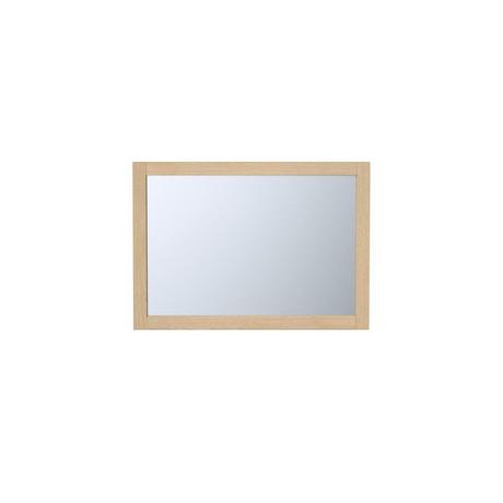 Vente-unique Miroir rectangulaire avec contour placage chêne - L50 x H70 cm - TIMEA  