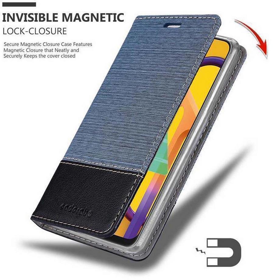 Cadorabo  Hülle für Samsung Galaxy M21 / M30s Magnetverschluss, Kartenfach 