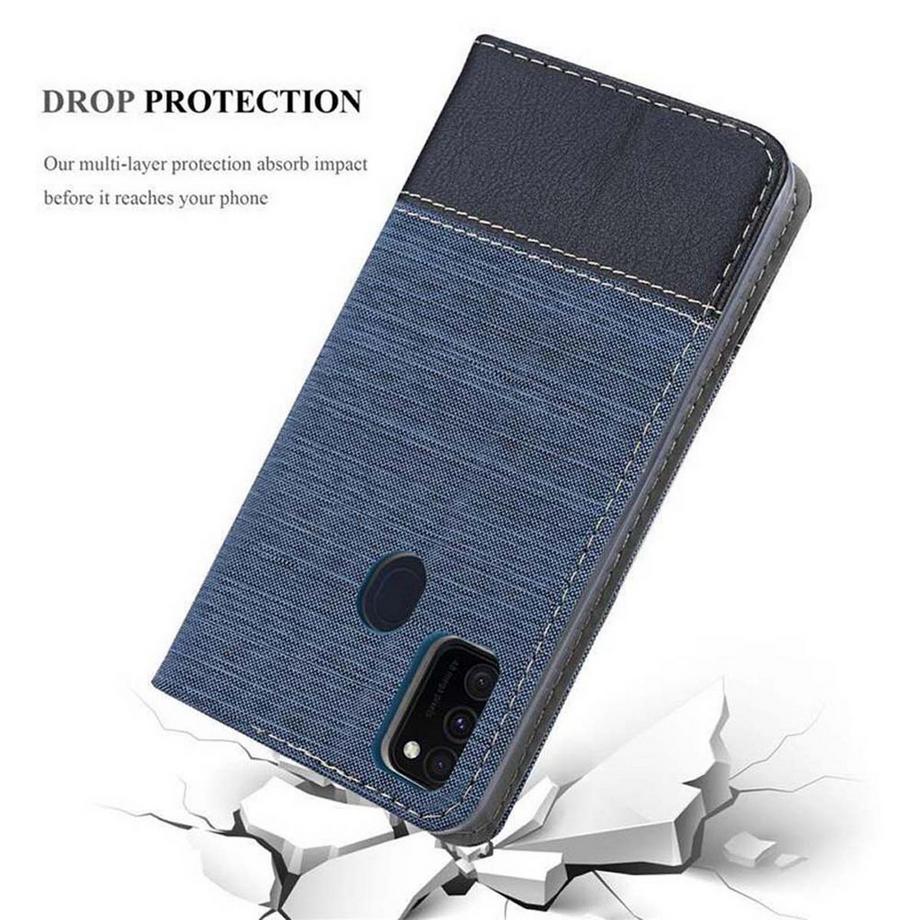 Cadorabo  Hülle für Samsung Galaxy M21 / M30s Magnetverschluss, Kartenfach 