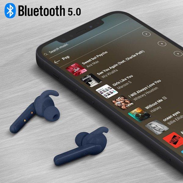 Avizar  Bluetooth Sport In-ear Kopfhörer Blau 