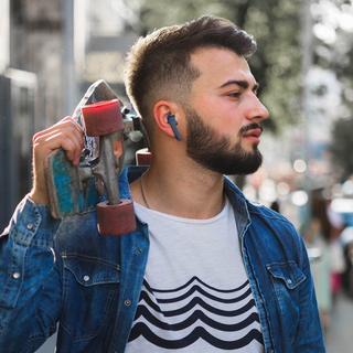 Avizar  Bluetooth Sport In-ear Kopfhörer Blau 