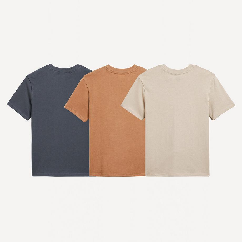 La Redoute Collections  3er-Pack T-Shirts mit Rundhalsausschnitt 