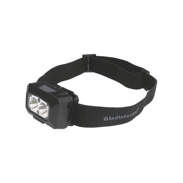 GladiatorFit  Wiederaufladbare Stirnlampe mit Bewegungssensor 2 LEDs 