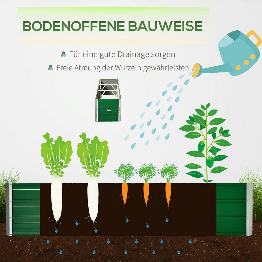 Outsunny Lit surélevé  