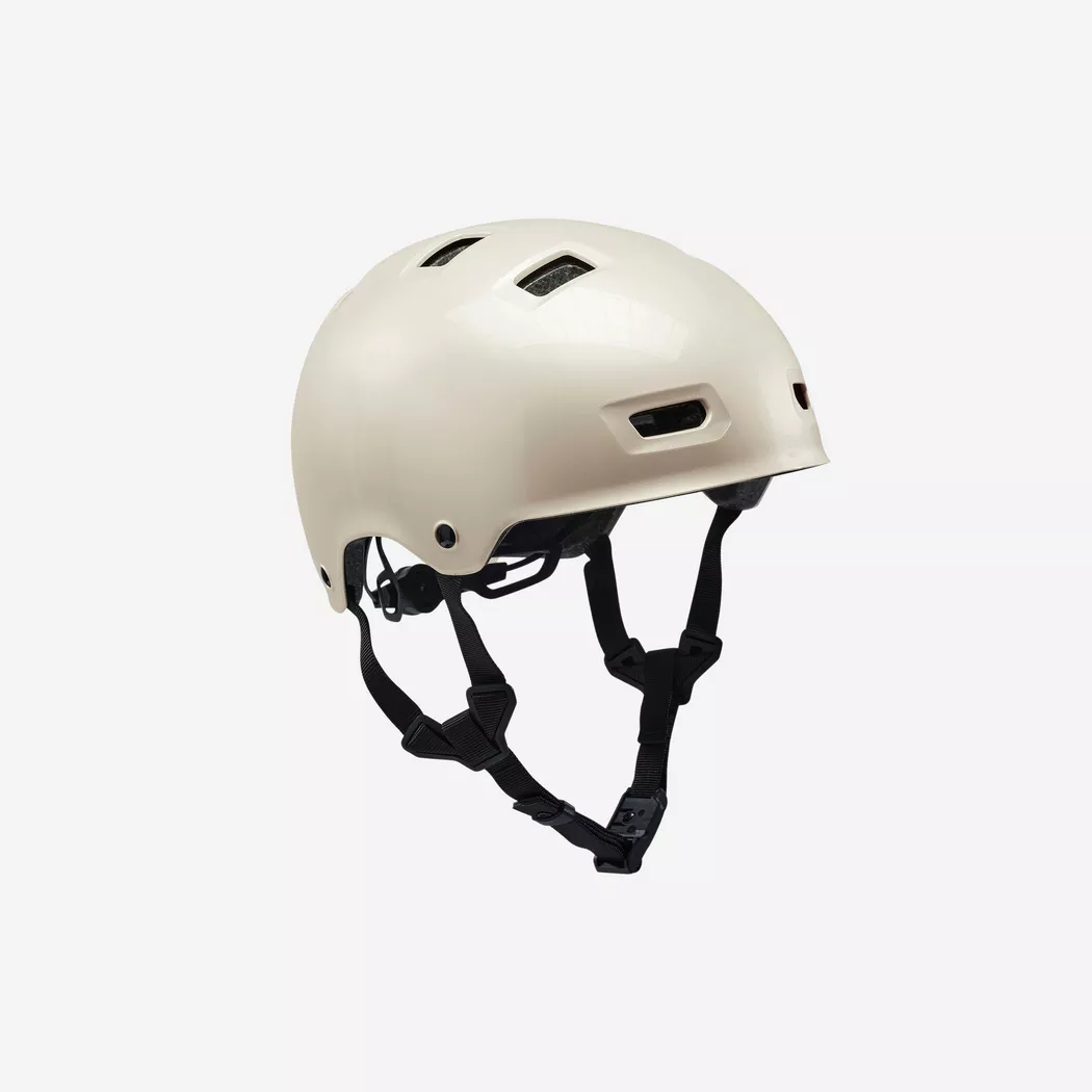 BTWIN - Skaterhelm für Inliner, Skateboard, Scooter MF540, Beige