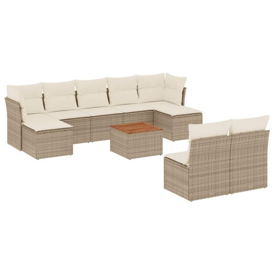 set divano da giardino Polirattan