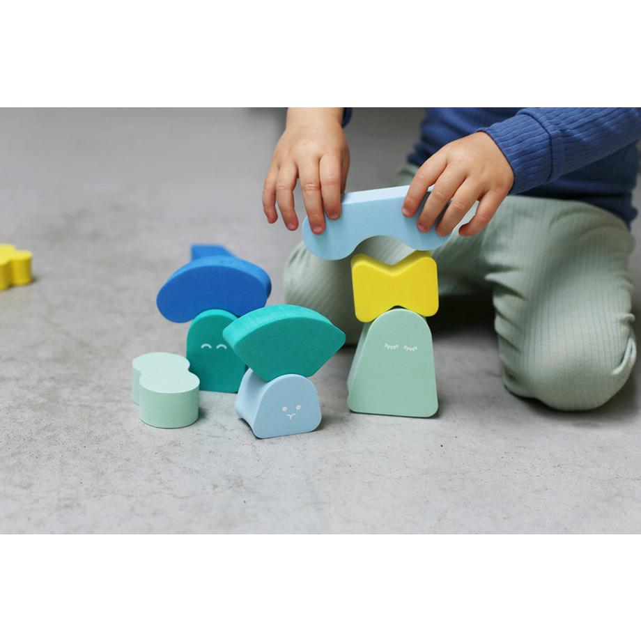 Stapelstein  Blokki - Minty Green, Stapelsteine, Quut 