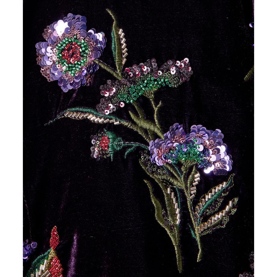 Joe Browns Samt Kimono mit Pailletten und Blumenmuster  