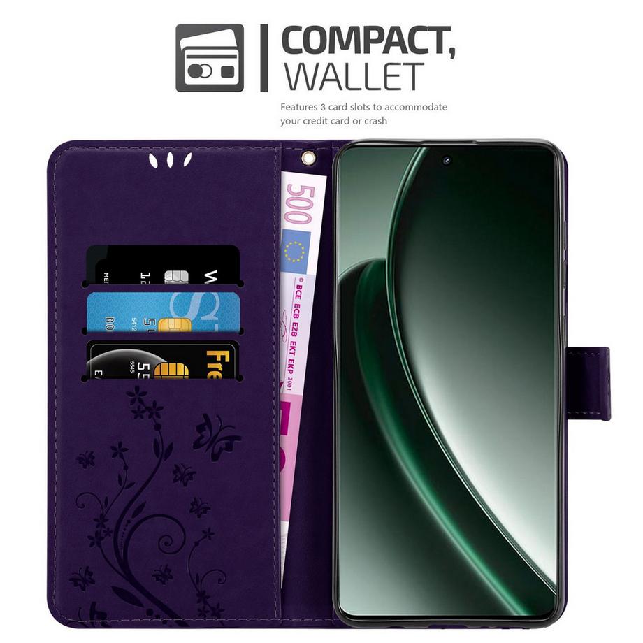 Cadorabo  Realme GT6 Hülle mit Blumen Muster 