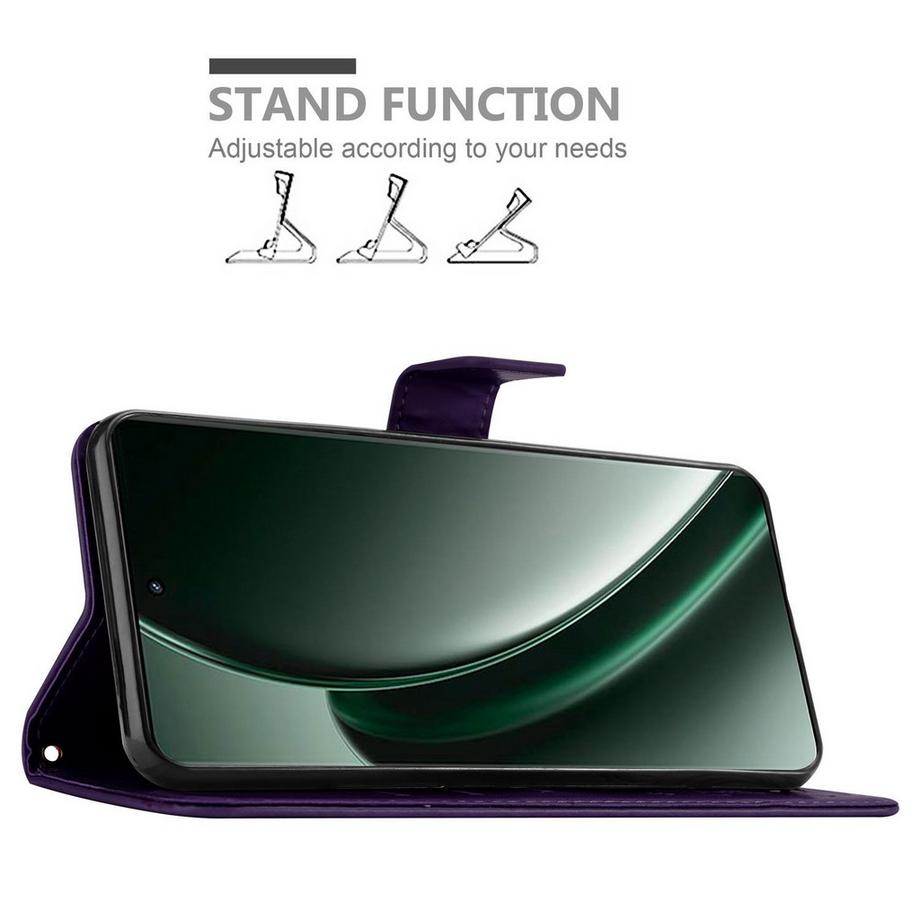 Cadorabo  Realme GT6 Hülle mit Blumen Muster 