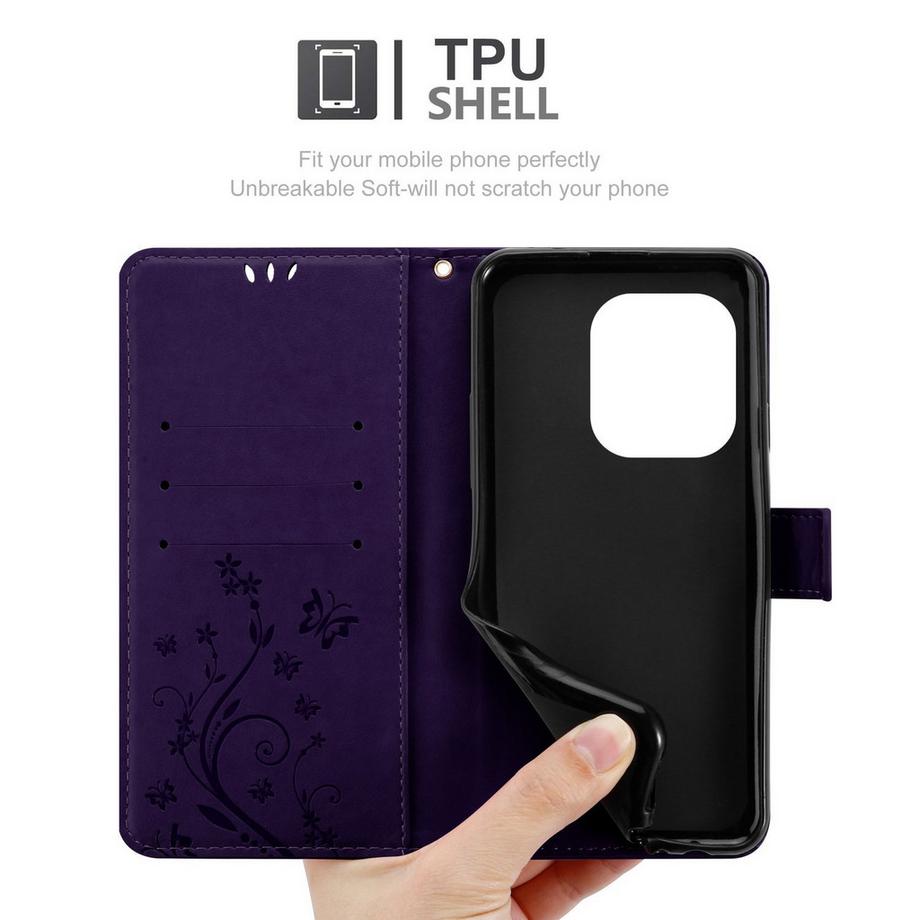 Cadorabo  Realme GT6 Hülle mit Blumen Muster 