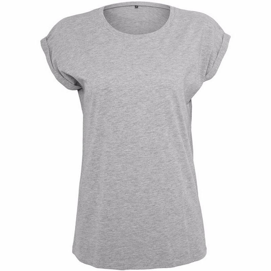 Dame verlängerte Schulter TShirt