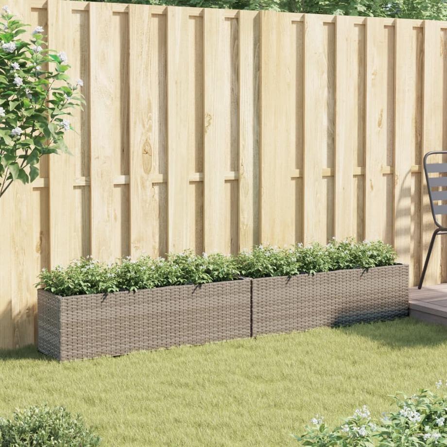 VidaXL Jardinière rotin synthétique  