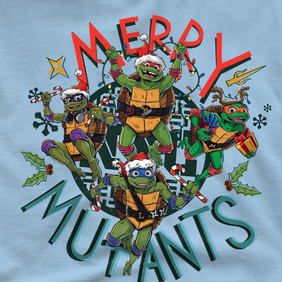 TEENAGE MUTANT NINJA TURTLE  Merry Mutants Maglietta Natale 