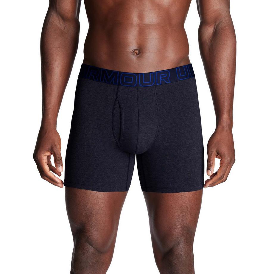 UNDER ARMOUR UA Performance Cotton Solid 6 Inch Boxer Briefs Lot de 3  
