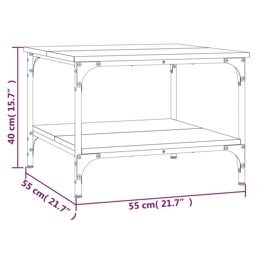 VidaXL Table basse bois d'ingénierie  