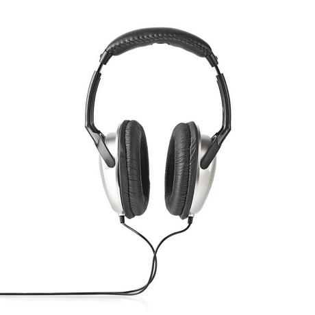 Nedis  Over-Ear-Kabel-Kopfhörer | Kabellänge: 2,70 m | Volumensteuerung | Silber 