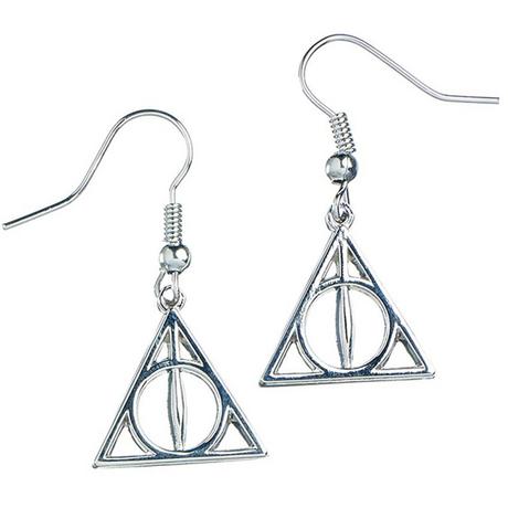 Harry Potter  Deathly Hallows Ohrringe, Versilbert 