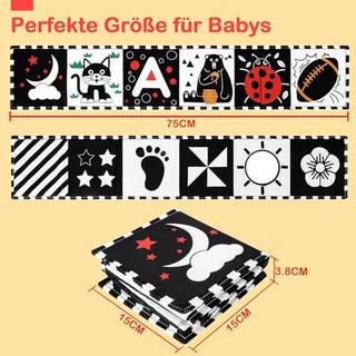 Activity-board  Babybuch Kontrast-Bilderbuch- Kontrast-Babyspielzeug 