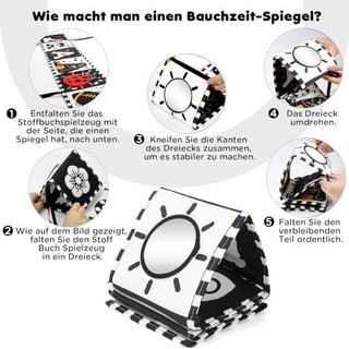 Activity-board  Babybuch Kontrast-Bilderbuch- Kontrast-Babyspielzeug 