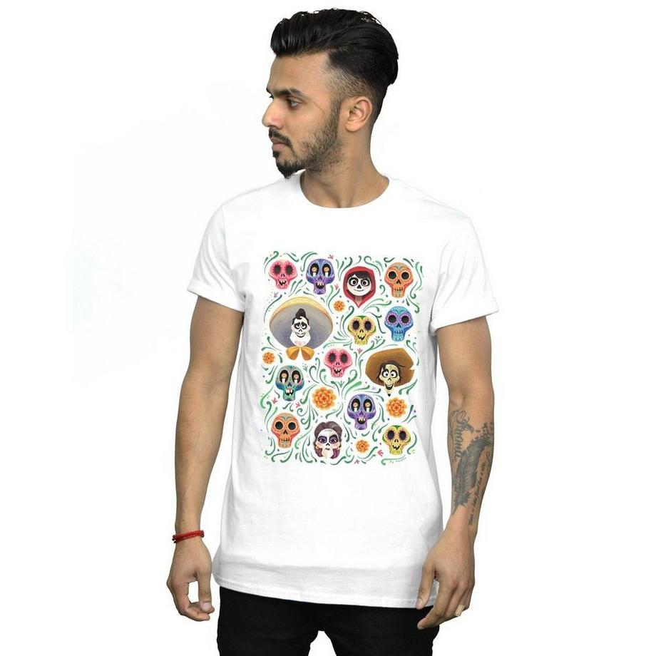 Disney Coco T-Shirt Imprimé Tête de Mort  