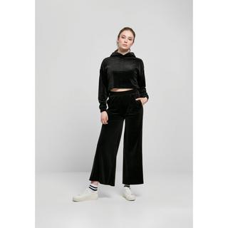 URBAN CLASSICS  felpa con cappuccio da cropped velvet oversized 