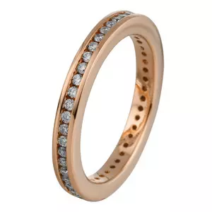Mémoire-Ring 750/18K Rotgold Diamant 0.5ct.