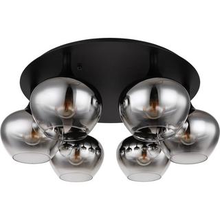 mutoni Plafonnier Maxy métal noir mat 6xE27  