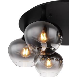 mutoni Plafonnier Maxy métal noir mat 6xE27  