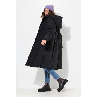 Ulla Popken  Cappotto imbottito HYPRAR con zip a cursore doppio, collo alto e materiale riciclato 