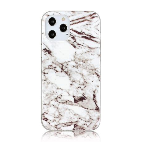 Cover-Discount  iPhone 12 / 12 Pro - Custodia siliconica Marble 