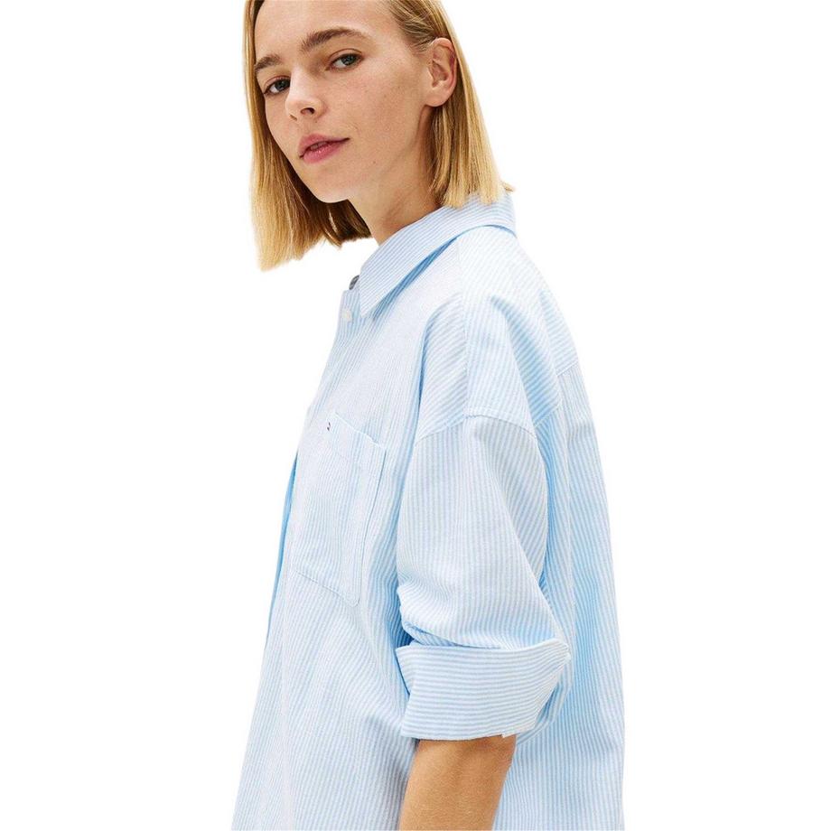 TOMMY JEANS  Robe Chemise Manches Longues 