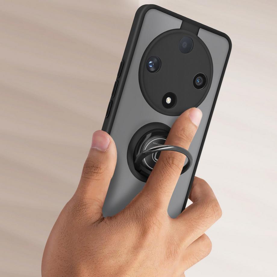 Avizar  Coque Anneau Honor Magic 6 Lite 5G Noir 