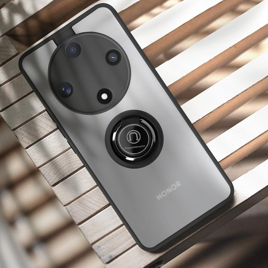 Avizar  Coque Anneau Honor Magic 6 Lite 5G Noir 