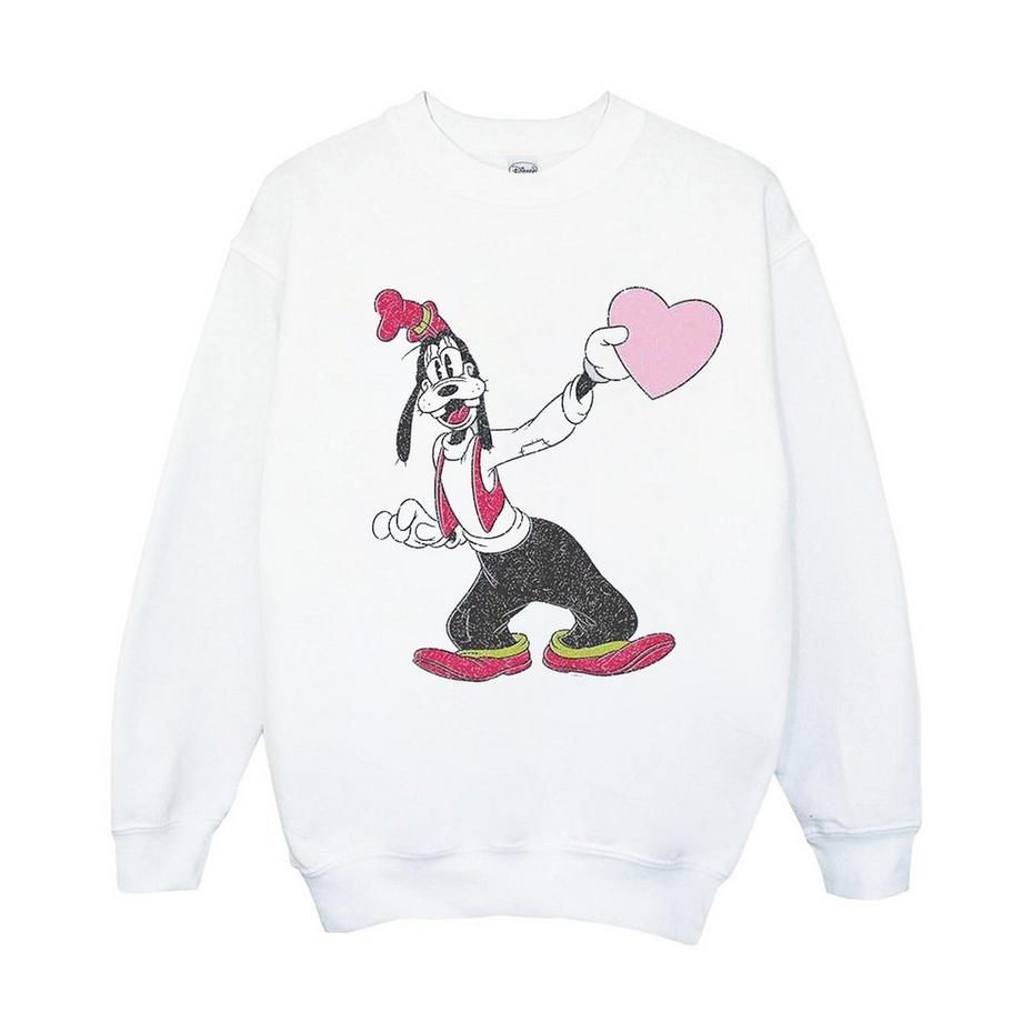 Disney Goofy Cuore Grafico Felpa  