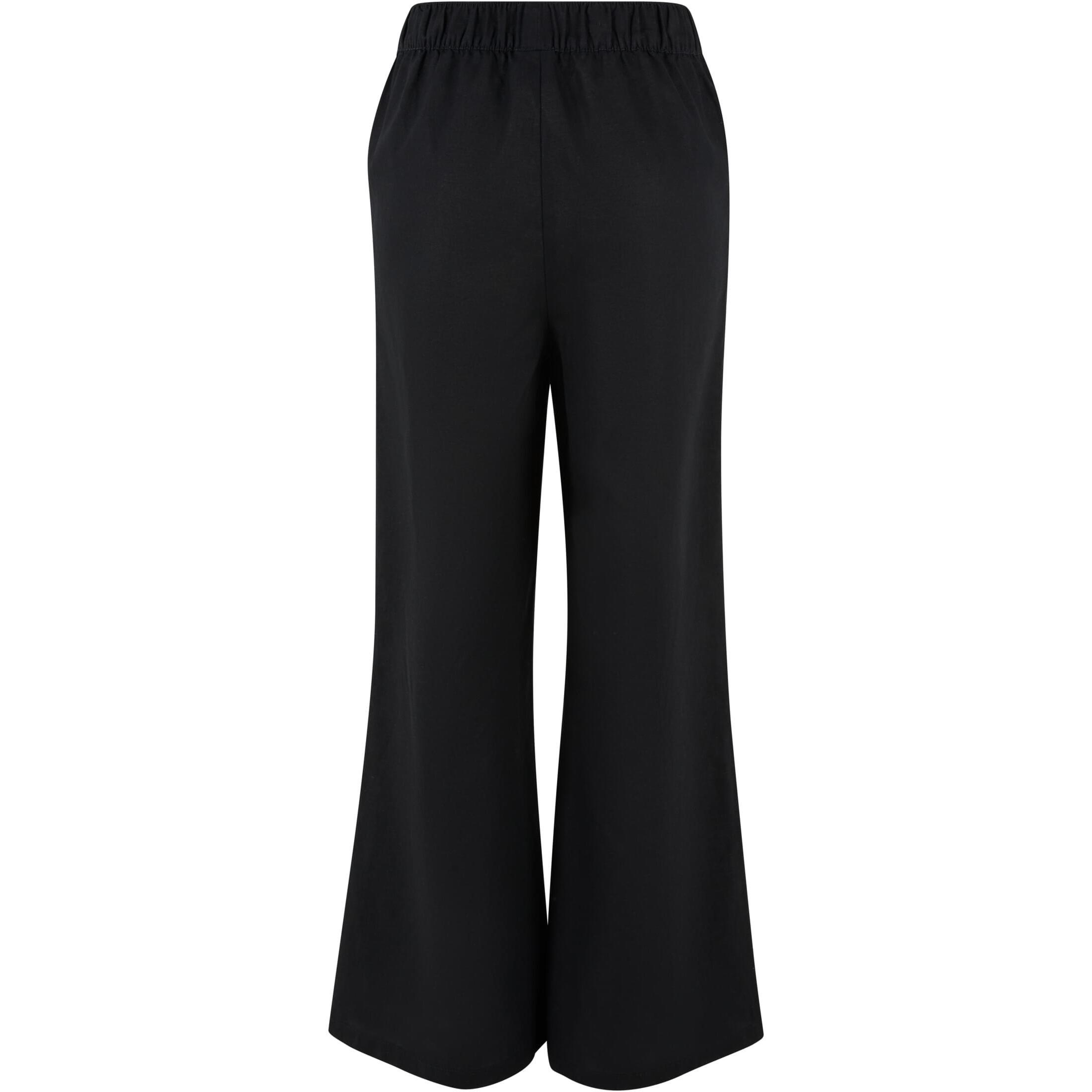 URBAN CLASSICS Leinenmix Wide Leg Hose  
