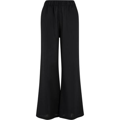 URBAN CLASSICS Leinenmix Wide Leg Hose  