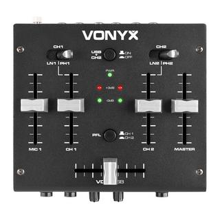 Vonyx  Vonyx VDJ2USB 3 canaux 20 - 20000 Hz Noir 