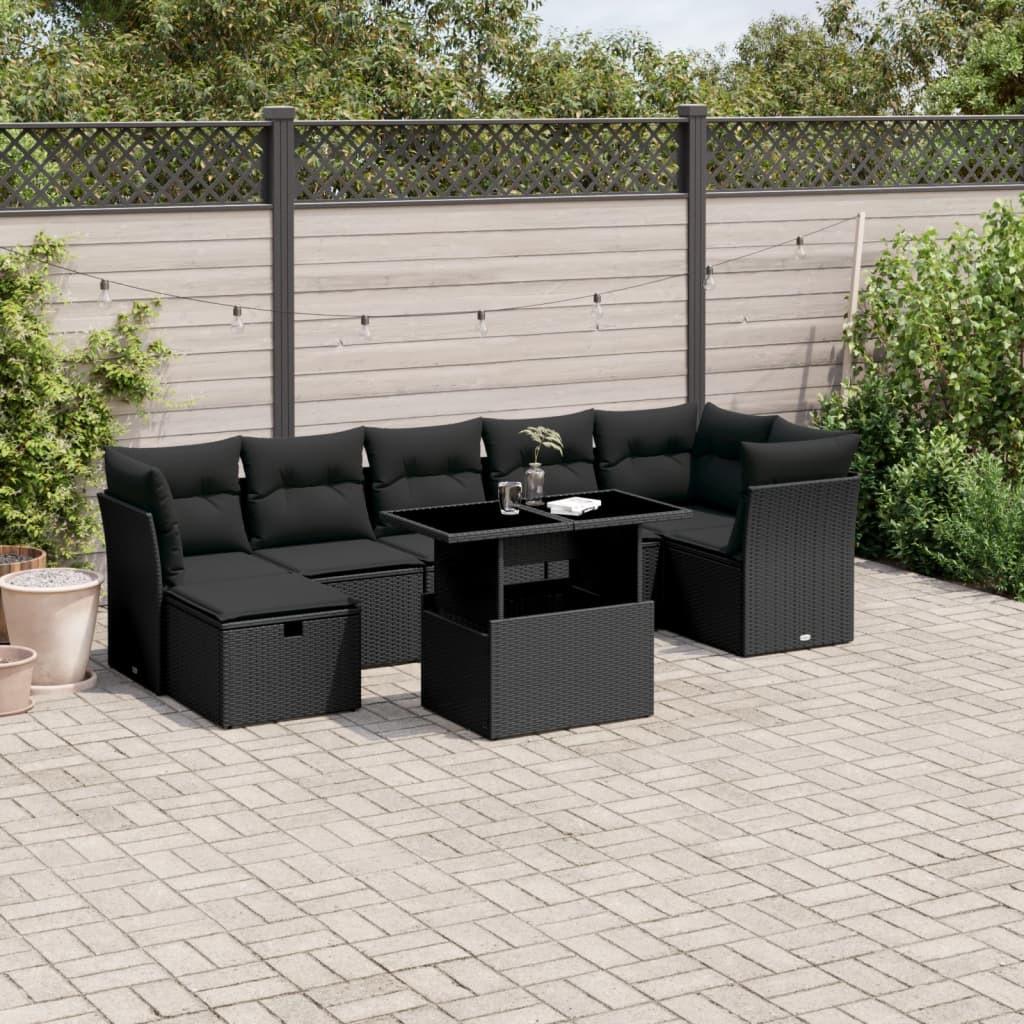 VidaXL set divano da giardino Polirattan  