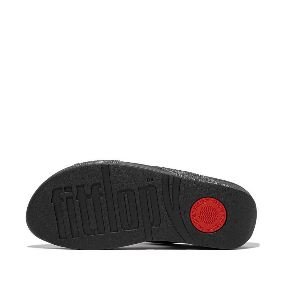 Fitflop Lulu Cross Slide Glitterball Sandalen  