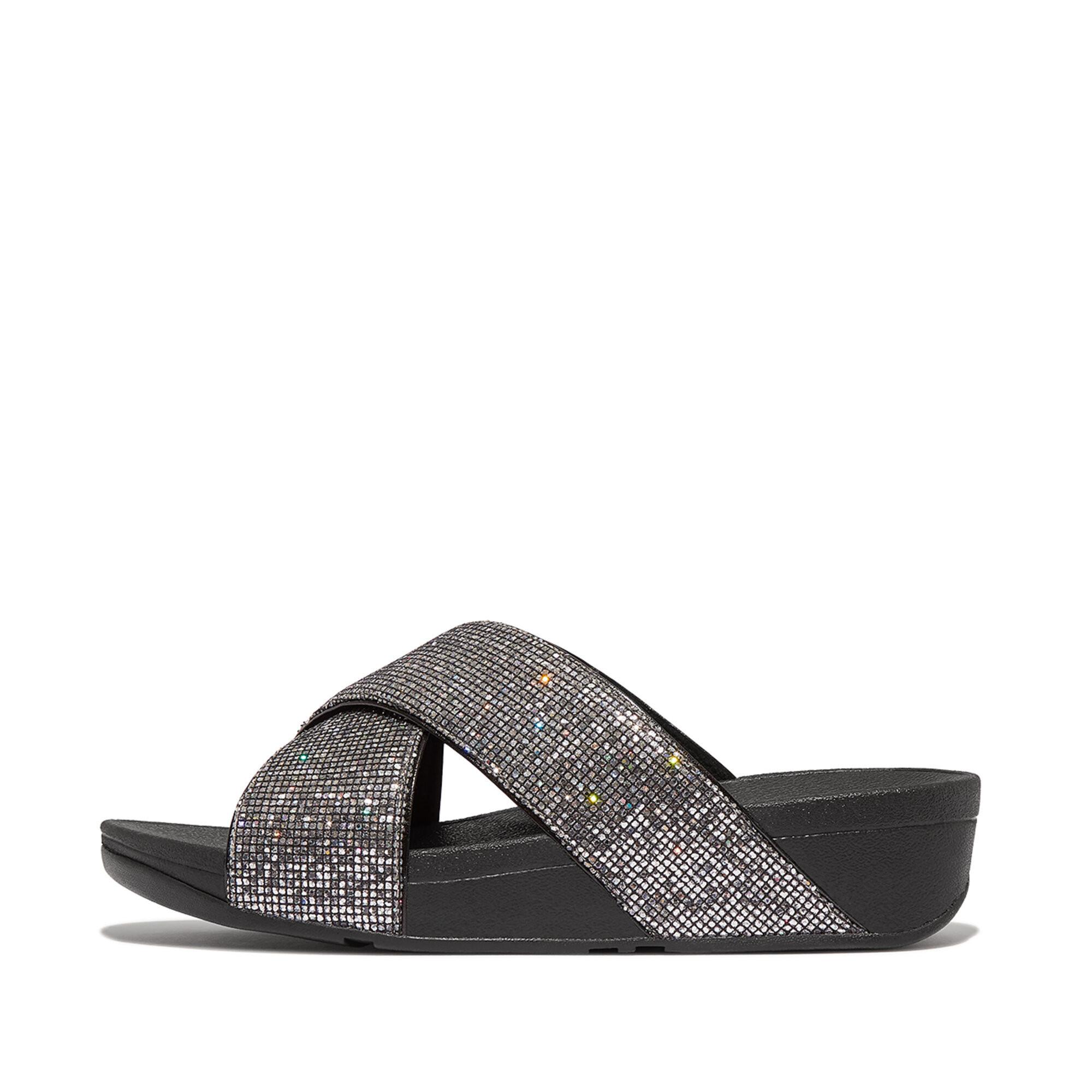 Fitflop  sandales lulu cross slide - glitterball 