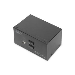 Digitus  Digitus Switch KVM, 2 porte, schermo doppio, 4K, HDMI® 