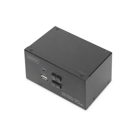 Digitus  Digitus Switch KVM, 2 porte, schermo doppio, 4K, HDMI® 