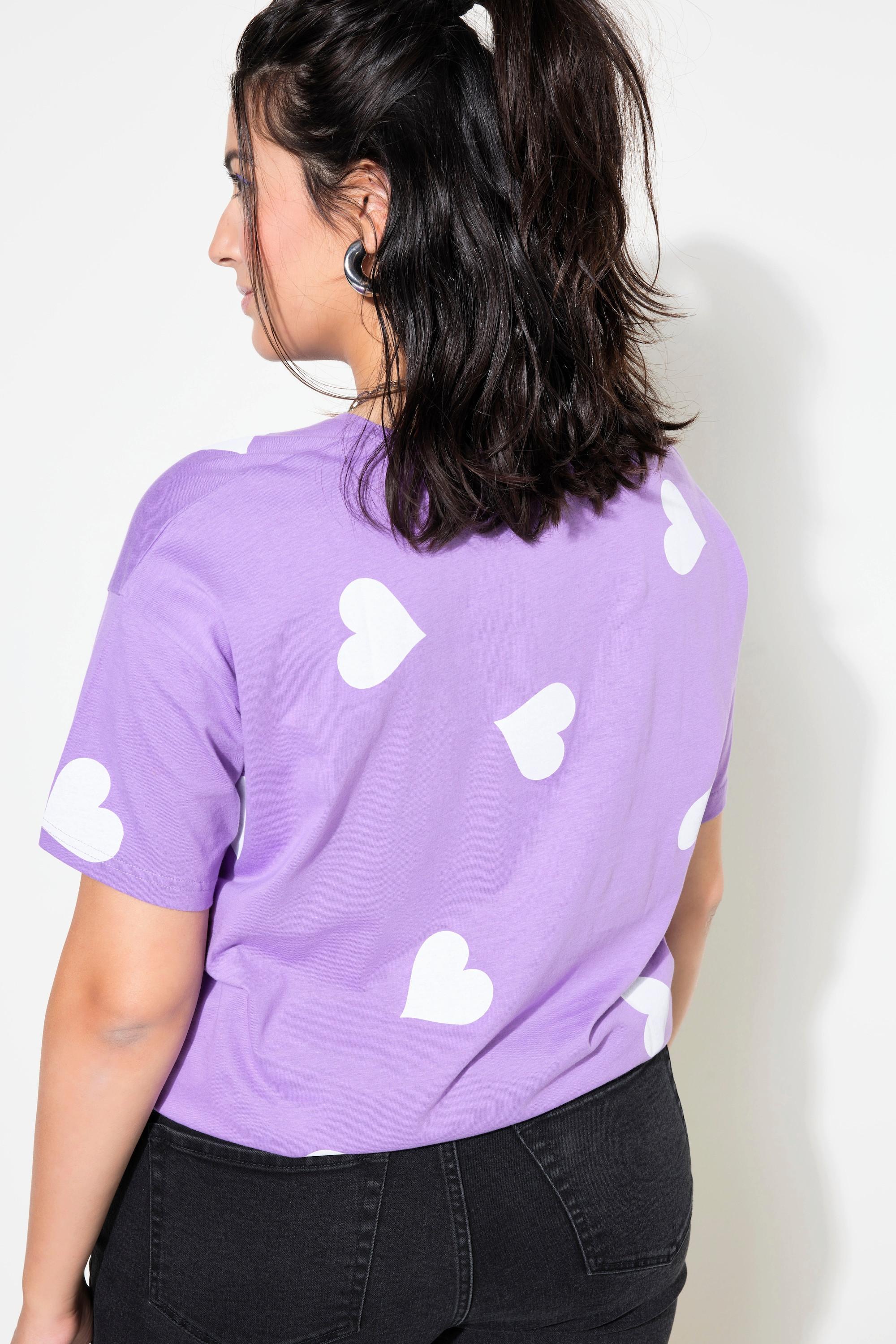 Studio Untold  T-shirt dal taglio oversize con stampa con cuori 