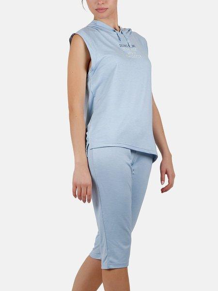 Admas  Hausanzug Pyjama Leggings Kapuzen-Top The Silence 