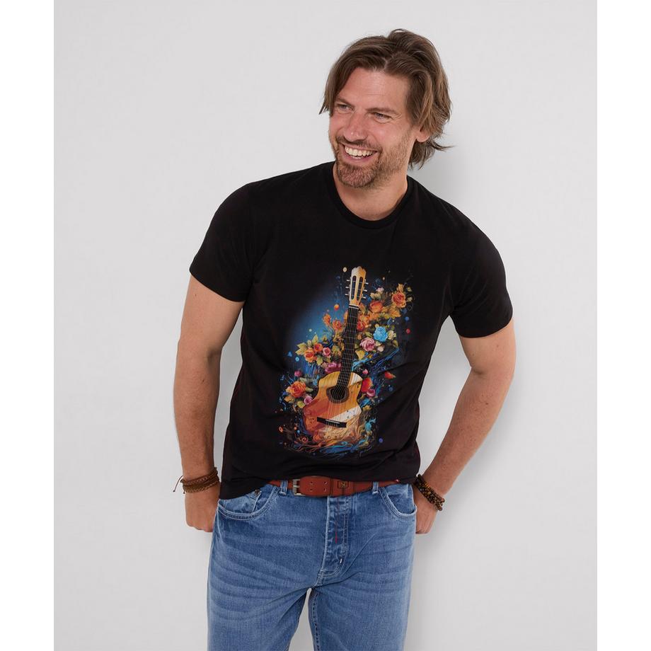 Joe Browns T-Shirt con Stampa Chitarra Floreale  